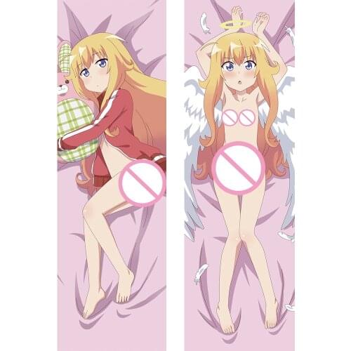 2018 update Anime Gabriel DropOut sexy girl Tenma Gabriel White Dakimakura body throw pillow cover case Hugging Body pillowcase