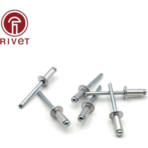 DIN EN ISO 15977 50 Pcs M3.2 Aluminum And Iron Round Head Multi-Size High-Quality Rivets