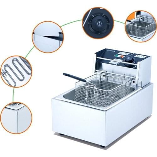 Electric Deep Fryers Deep-fried deep-fried frying pan fry machine commer NEW