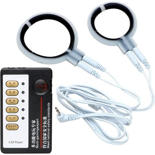 IKOKY Electric Shock Penis Rings Climax Sex Toys for Men Male Therapy Massager Physiotherapy Ring Medical Themed Toys Cock Rings