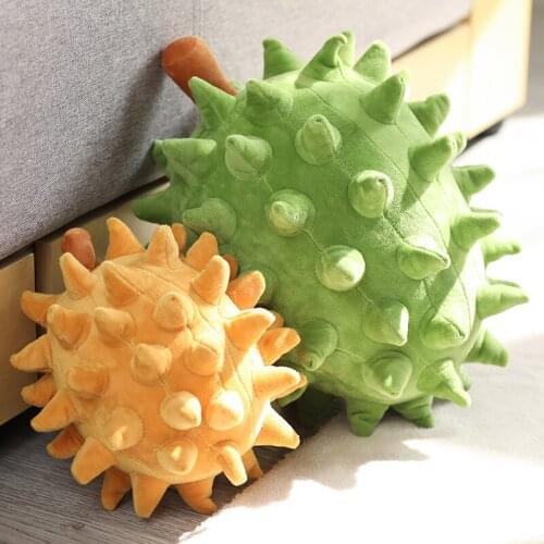 23cm/35cm Simulation Creative Durian Fruits Cute Plush Toys Stuffed Dolls Pillow For Children Girl Christmas Gift Car Decoration