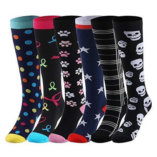 Compression Socks Women Men Sport SocksBest for Running, Athletic Sports Crossfit Flight Travel Nurses Running Athletic Stocking