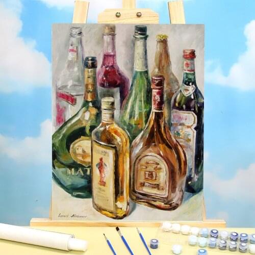 Oil Painting Style Paint By Numbers Complete Kit Acrylic Paints 40*50 Painting On Canvas Decoration Crafts For Adults Art