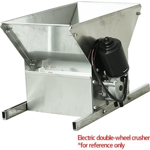 Can Crusher Electric Stainless Steel Electric Single Wheel Crusher Small Family Home-Brewed Wine Fruit Wine 24V