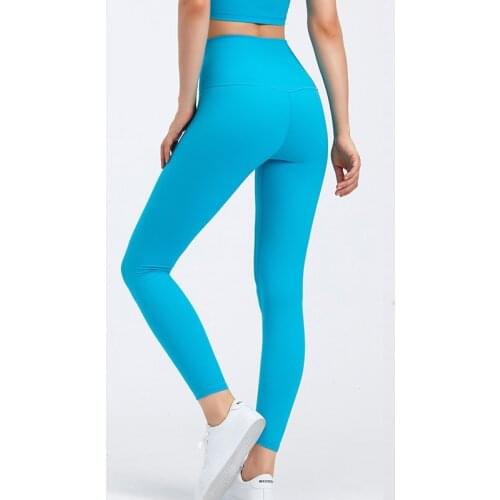 New Arrival 75% Nylon 25% Spandex Fintess Sports Pants Tights High Waist Sexy Yoga Leggings Women Running Trousers Gym Clothing