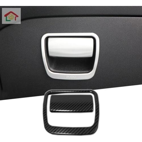 Interior Co-pilot Storage Glove Box Handle Cover Panel Trims For Chevrolet Trax Tracker 2019 Stainless Steel Car Accessories