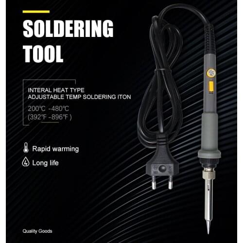 Soldering IronAdjustable Temperature Electric Solder Iron Rework Station Mini Handle Heat Pencil Welding Repair SolderingTools