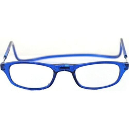 Plastic magnetic reading glasses folding magnet readers men women reading eyeglasses many colors lenses power from +100 to +400