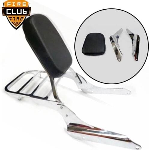 Backrest Sissy Bar With/Luggage Rack Rear Luggage Rack Support For Honda Shadow VLX600 VT VLX 600 99-07 04 05