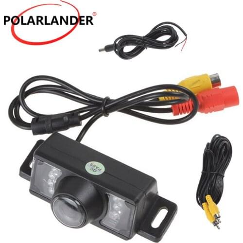 Freeshipping Waterproof Night Vision IP68 Short License plate Frame Reverse Camera with 7 IR Lights