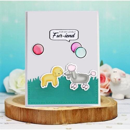 Cutting Dies With Clear Stamp Of Shepherd Sheep Bone Woot Handbooking Set dIY Scrapbooking Paper Embossing Stencil Painting Seal