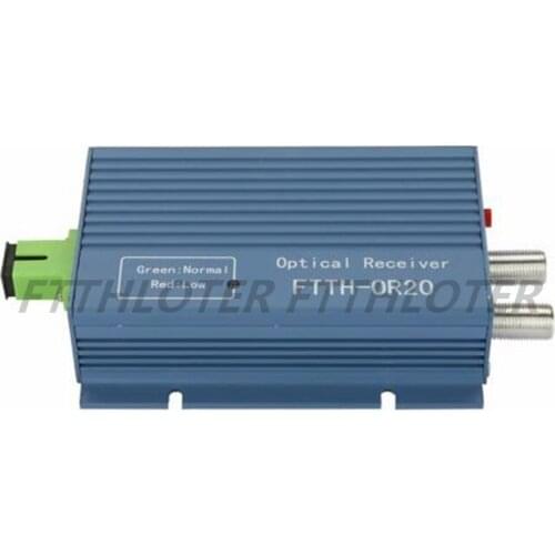 High Quality Optical OR20 CATV Receiver FTTH SC APC Simplex Fiber Optic Connector with 2 Output Port WDM