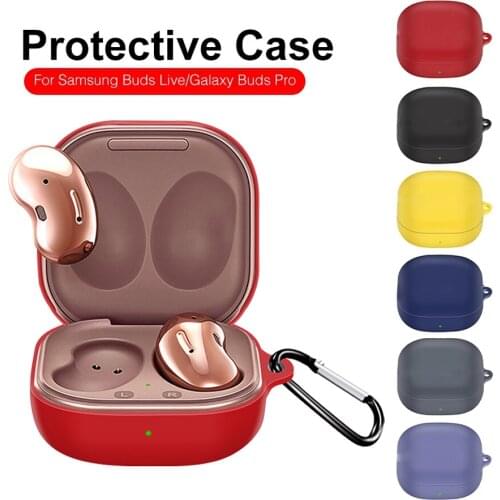 Protective Case for Samsung Galaxy Buds Pro Earphones Silicone Anti-drop Shockproof Shell Cover for Galaxy Buds Live/Pro Case