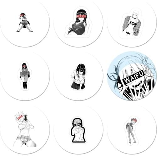 Sugoi Senpai Anime waifu Icons Pins Badge Decoration Brooches Metal Badges For Backpack Decoration 58mm