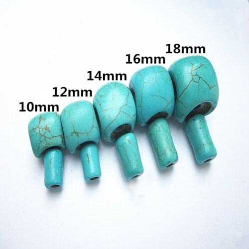 1Set-2Pcs-Tibet Blue Blue stone Buddhist Buddha Head Beads Finding-DIY