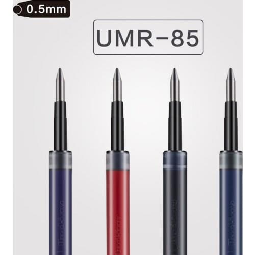 12 Pcs/Lot Uni-Ball Signo UMR-83 UMR-85 Refill for UMN-105 UMN-152 UMN-207 Gel Ink Pen 0.5 mm