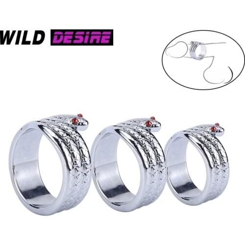 26mm 28mm 30mm Dick Ring Metal Snake Dickring Sex Tools For Men Gay Male Rings On Penis Locking Ring Sex