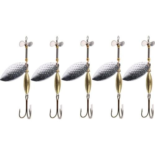 5 X 15g SPINNER For Fishing SPOONFishing Goods LURE BAIT Fishing AccessoriesSEA TROUT MACKEREL COD BASS LURE FISHING