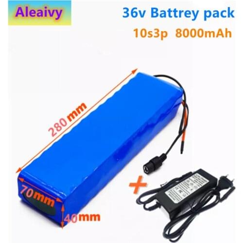 36V Lithium Battery 36V 8Ah Electric Bike Battery Pack 10S3P 36V 7800mAh 18650 Battery For 500W E-Bicycle Bike Belt 15A Bms NEW