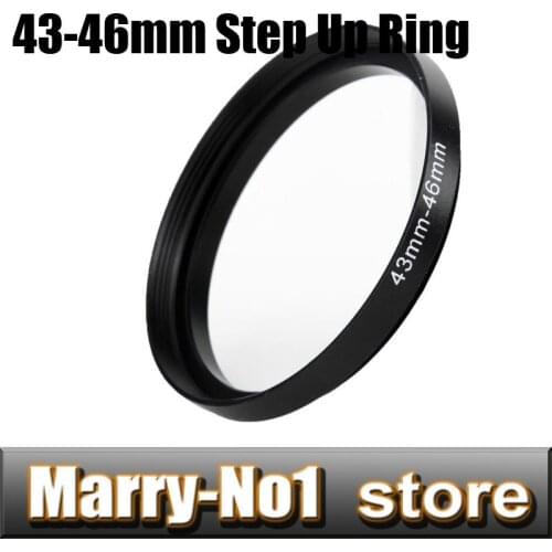 Free shipping Black Step Up Filter Ring Lens Ring 43mm to 46mm 43mm -46mm 43-46mm