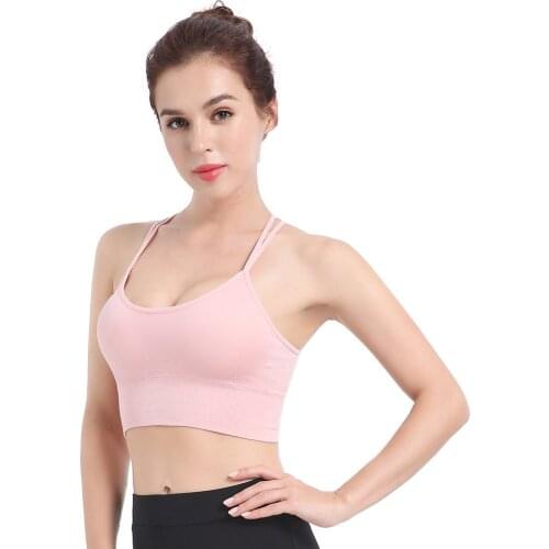 LUKITAS Women Sport Bra High Stretch Quick Dry Fitness Running Workout Yoga Gym Cross Back Bra Women Plus Size Sport Bra S-XXL