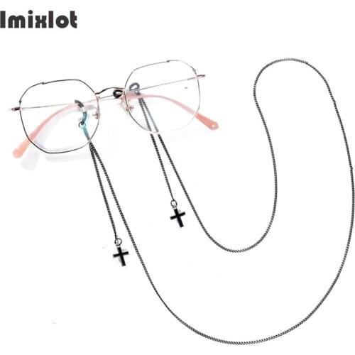 Fashion Pendant Glasses Chains Cross Heart Star Flower Eyeglasses Sunglasses Spectacles Metal Chain Holder Cord Lanyard Necklace