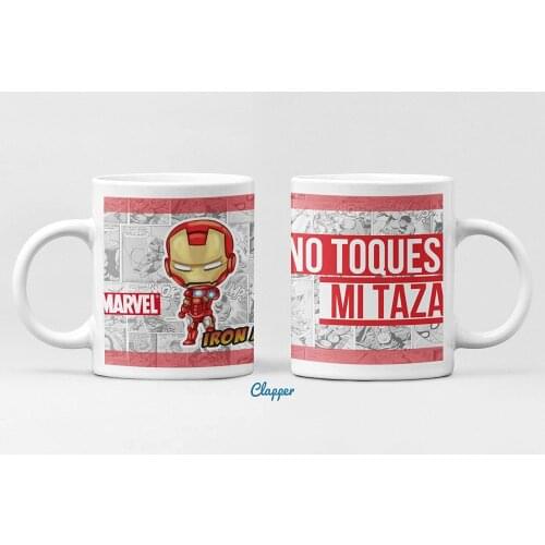 Clapper Cup Iron Man. Coffee cup Superheroes Marvel