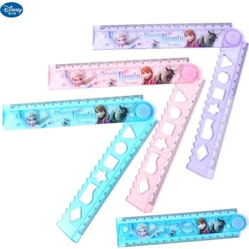Disney Frozen Marvel Childrens Folding Ruler Student Creative Ruler Simple Measurement Learning Writing Drawing Stationery Gift