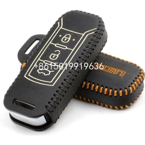 For trumpchi GA3 GA5 GS5 Fxauto 2010 2014 Fxauto 2012 car key case Genuine Leather keychain cover