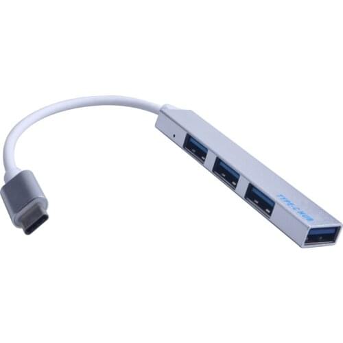 Type-C To 4 Usb Hub Expander Ultra-Thin Mini Portable 4-Port for Macbook Phone U disk Gamepad Mouse Keyboard