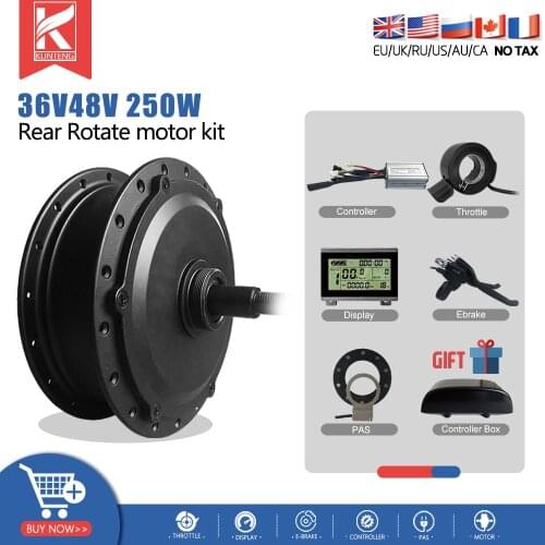 Electric Bike Conversion Kit 36V48V 250W MTB Road Bike Rear Rotate Brushless Hub motor Wheel For Electric Bicycle Conversion Kit