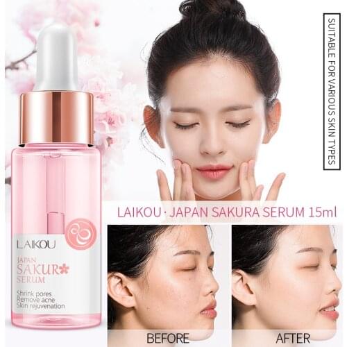 LAIKOU 24K GOLD Face Cream Whitening Moisturizing Snail Sakura Essence Serum Acne Reducing Pores Anti-aging Cream Skin CareTSLM2