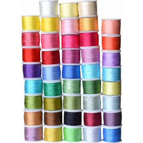 Warm Colors,4 mm 1/8 inch Wide 100% Pure Mulberry Silk Ribbon for Embroidery Handcraft Double Faced Thin Taffeta Silk Trim