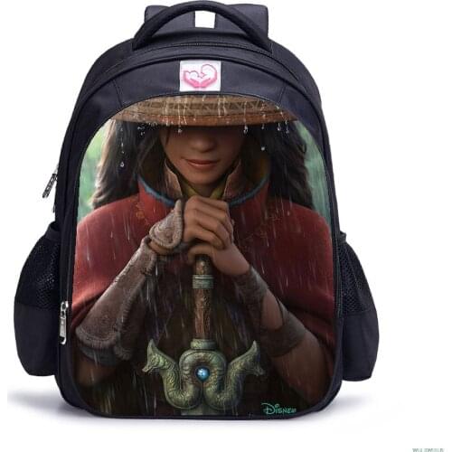 Kid Raya The Last Dragon Backpacks For Teenagers 13/16inch Primary School Bags For Children Girls Boys Birthday Gifts Mochilas