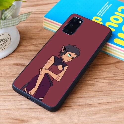 For Samsung Galaxy Short Haired Catra She Ra and The Princesses of Power Soft TPU border Samsung Galaxy Case