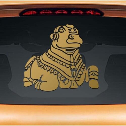 Bull Pattern Decal Art Car Rear Glass Decor Vinyl Sticker Animals Murals Car Window Decoration L1207