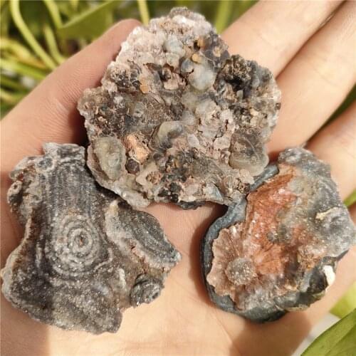 45-55mm Natural Agate Geode Agate Mineral Specimens Original Stone Decoration Modern Home Decoration Fish Tank Garden Stone DIY