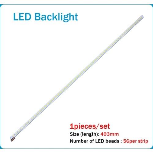 New 56LED 493mm LED strip for 40PFL5537H LJ64-03514A 40-LEFT LJ64-03501A STS400A75 STS400A64 2012SGS40 7030L 56