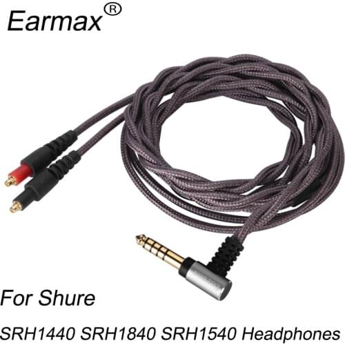 New 2.5mm /4.4mm Balanced Hifi Audio Cable For Shure SRH1440/1840/1540 OCC 6N Single crystal copper silver-plated upgrade cable