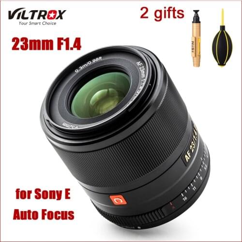 Viltrox 23mm F1.4 STM For Sony E-mount Camera Lens for Sony A6300 A6600 A9 A7RIII A7M3 A7RIV Auto Focus AF 23/1.4 E APS-C Lens