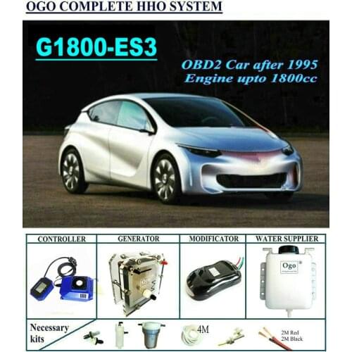 OGO Complete HHO system G1800-ES3 Smart PWM CHIP UPTO 1800CC