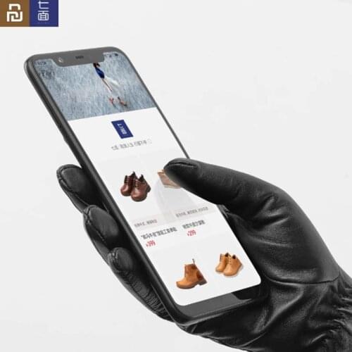 Original Youpin Qimian Lambskin Warm Touch Screen Gloves Waterproof Spanish Raw Soft Leather Material For Women Men H20