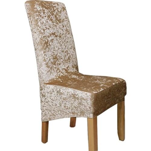 Real velvet fox fabric XL Size Chair Cover Big size long back Europe style seat Chair Covers for Restaurant Hotel Party Banquet