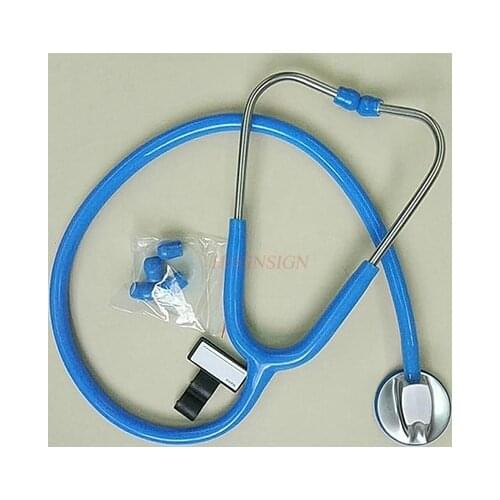 Single head luxury silver back stethoscope gift box single tube adult children universal earpiece