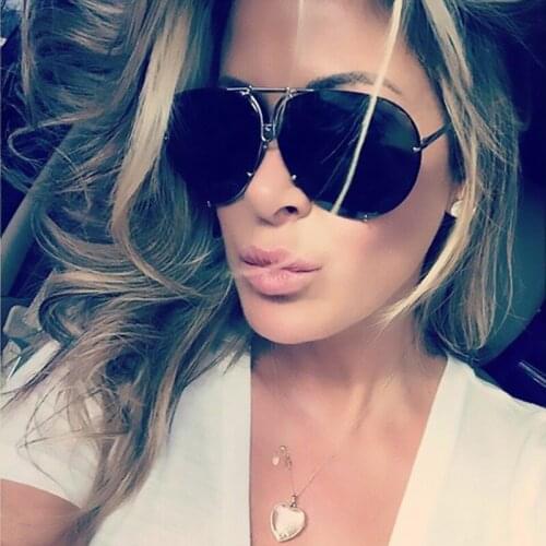 Luxury Designer Pilot Sun Glasses For Men Trendys Designer Women Fashion Gold Mirror Glasses UV400 Oculos De sol Big Shades