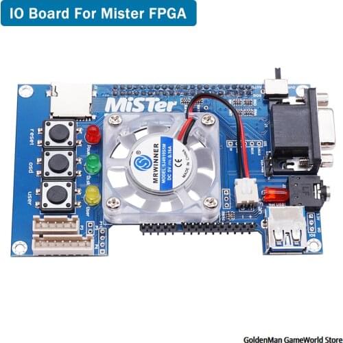 Bitfunx IO Board Analog VGA Port with RGBHV/RGBS/YPbPr For MiSTer FPGA Terasic DE10-NANO SOC Retro Gaming Video Game