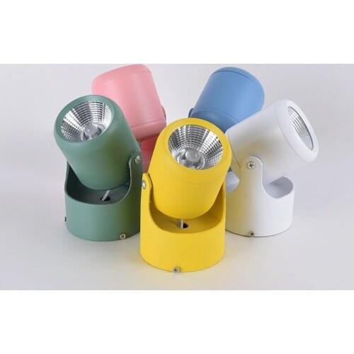 High Quality Rotatable LED Ceiling Light Downlights Surface Mounted Anti Glare COB Chip Ceiling Spot Lights Background Lamps