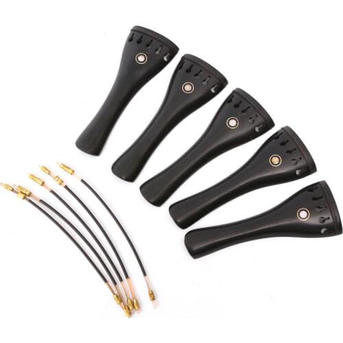 Yinfente 4pcs 5String 4/4 Violin tailpiece Violin Parts/Accessories With tail Gut