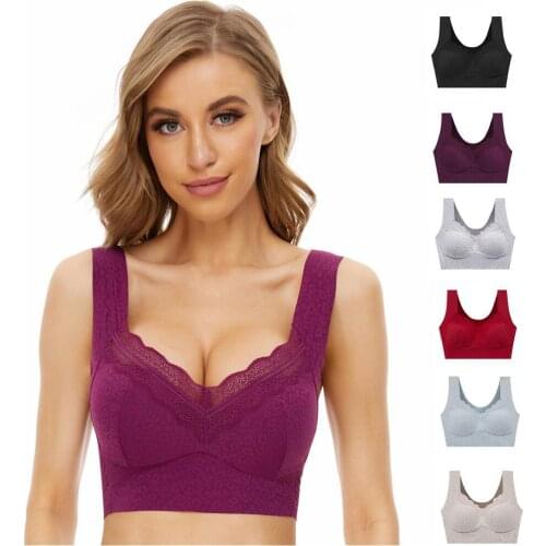 Shock-proof Seamless Push Up Bra Women Gathers Bralette Sleep tops Lingerie Underwear Female Intimate Comfortable Bra