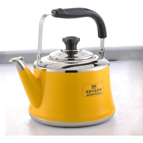 2L Induction Cooker Kettle Whistling Kettle Stainless Steel Outdoor Pot Bouilloire Camping Gas Stove Kettle Cooking Tools